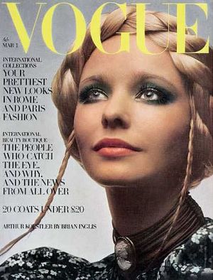 Vintage Vogue magazine covers - wah4mi0ae4yauslife.com - Vintage Vogue UK March 1970 - Maudie James.jpg
